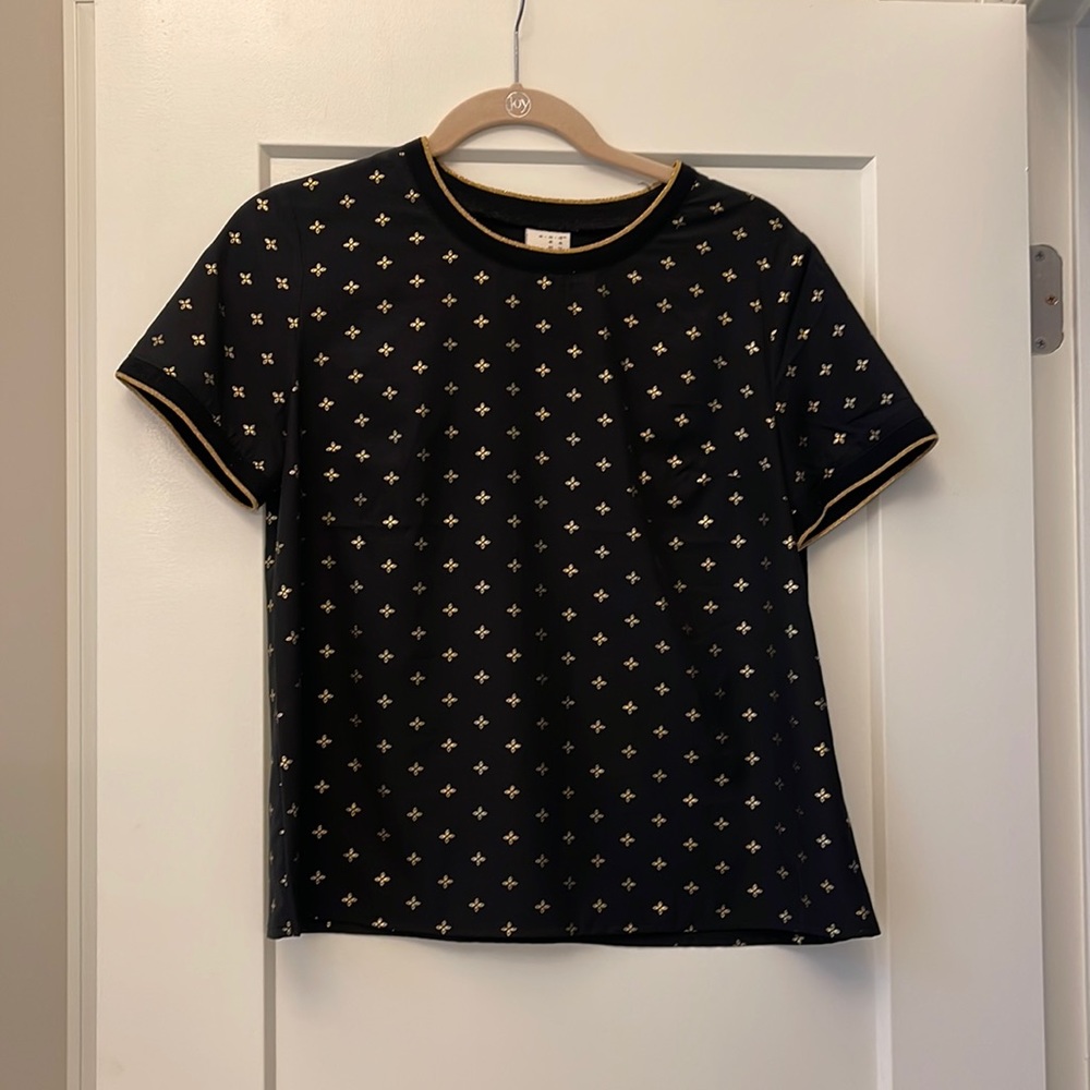 Target - A New Day top - black/gold - size small